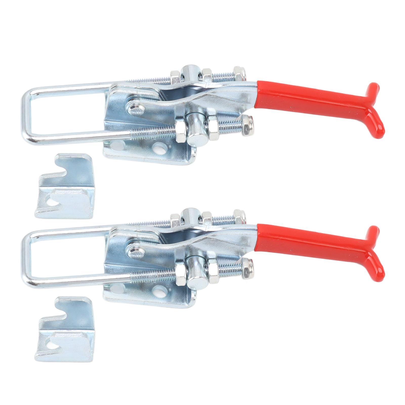 2 шт. Регулируемый тумблерный зажим U-образный болт Железо Оцинковка Сверхпрочный Быстроразъемный Фиксатор Зажим для Дверцы Ящика