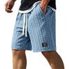 Men's Summer Drawstring Shorts, Men's Casual Straight-Leg Beach Pants