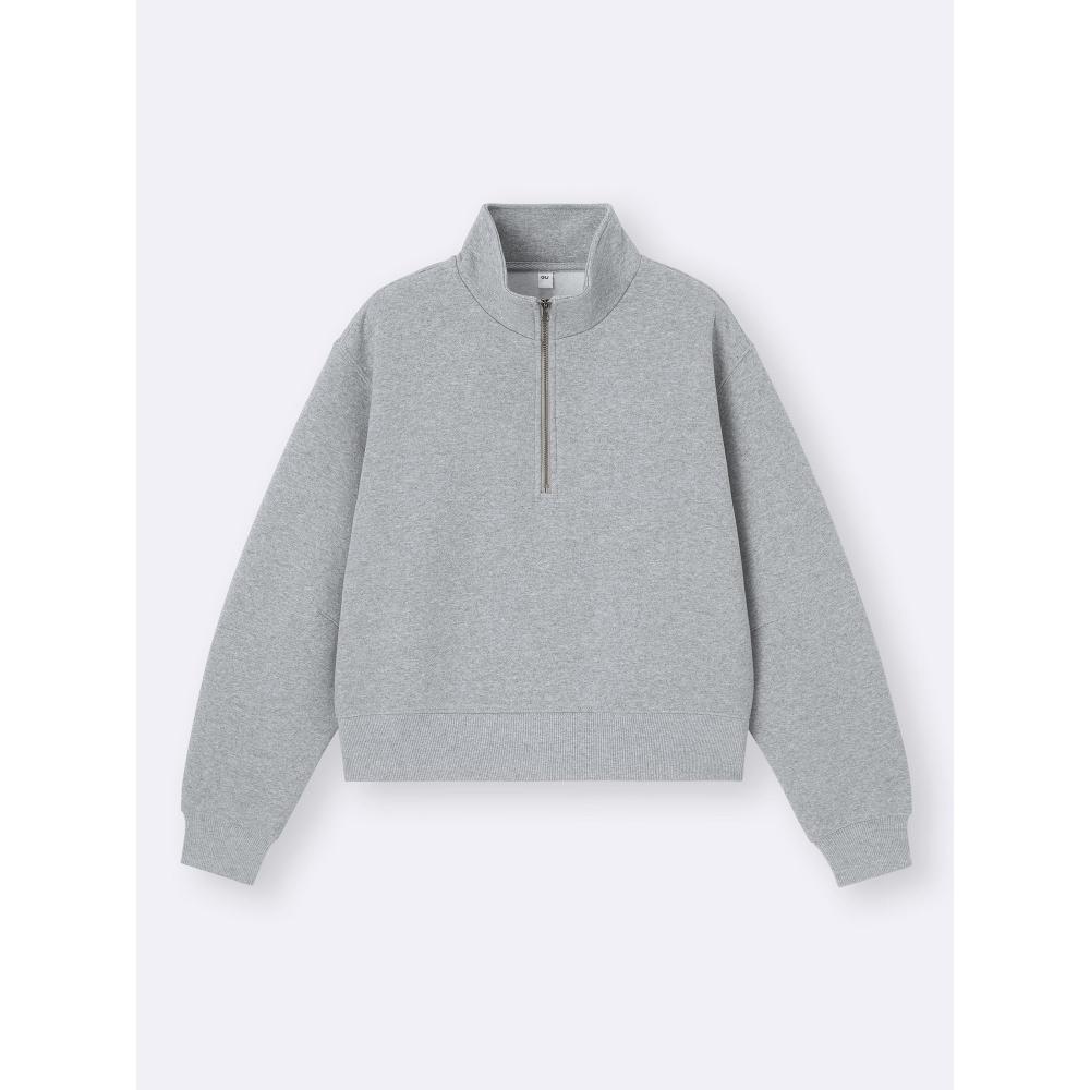 Gu By Uniqlo Heavyweight Sweat Half Zip Pullover