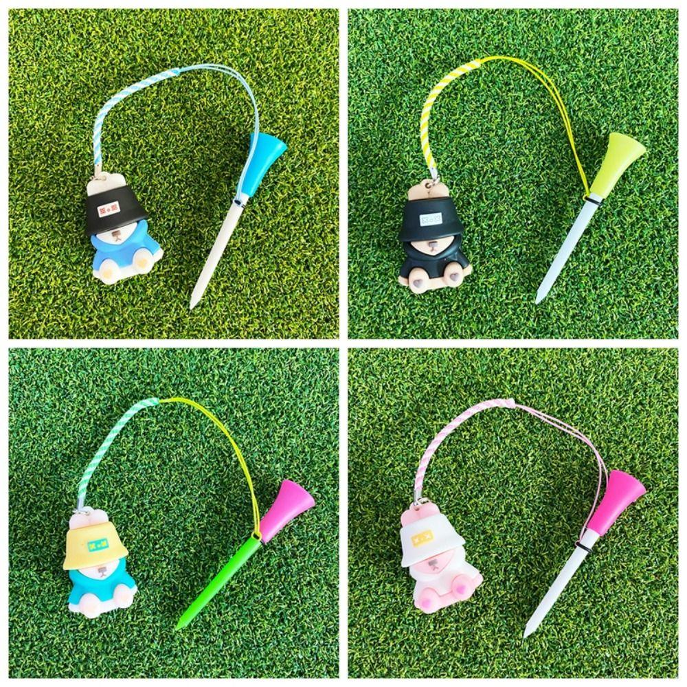 Recyclable Cartoon Golf Rubber Tees Replacement Golf Novelty Shape Tees  Outdoor