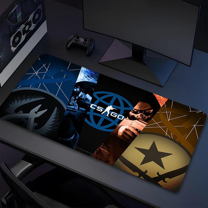 Counterstrike Herní Velká Podložka pod Myš Podložka na Stůl XL Podložka pod Klávesnici a Myš Herní Příslušenství na Stůl Anime PC Rozšířené Podložky