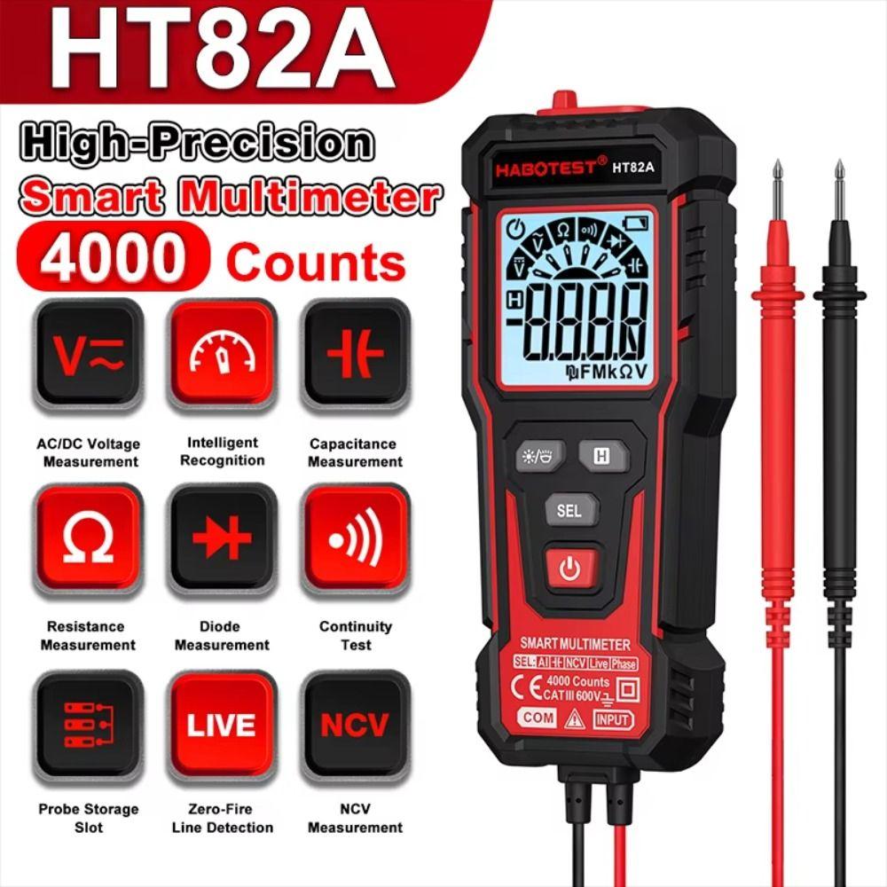 600V Smart Digital Multimeter AC DC Voltage NCV Multimeter New TRMS Multimeter