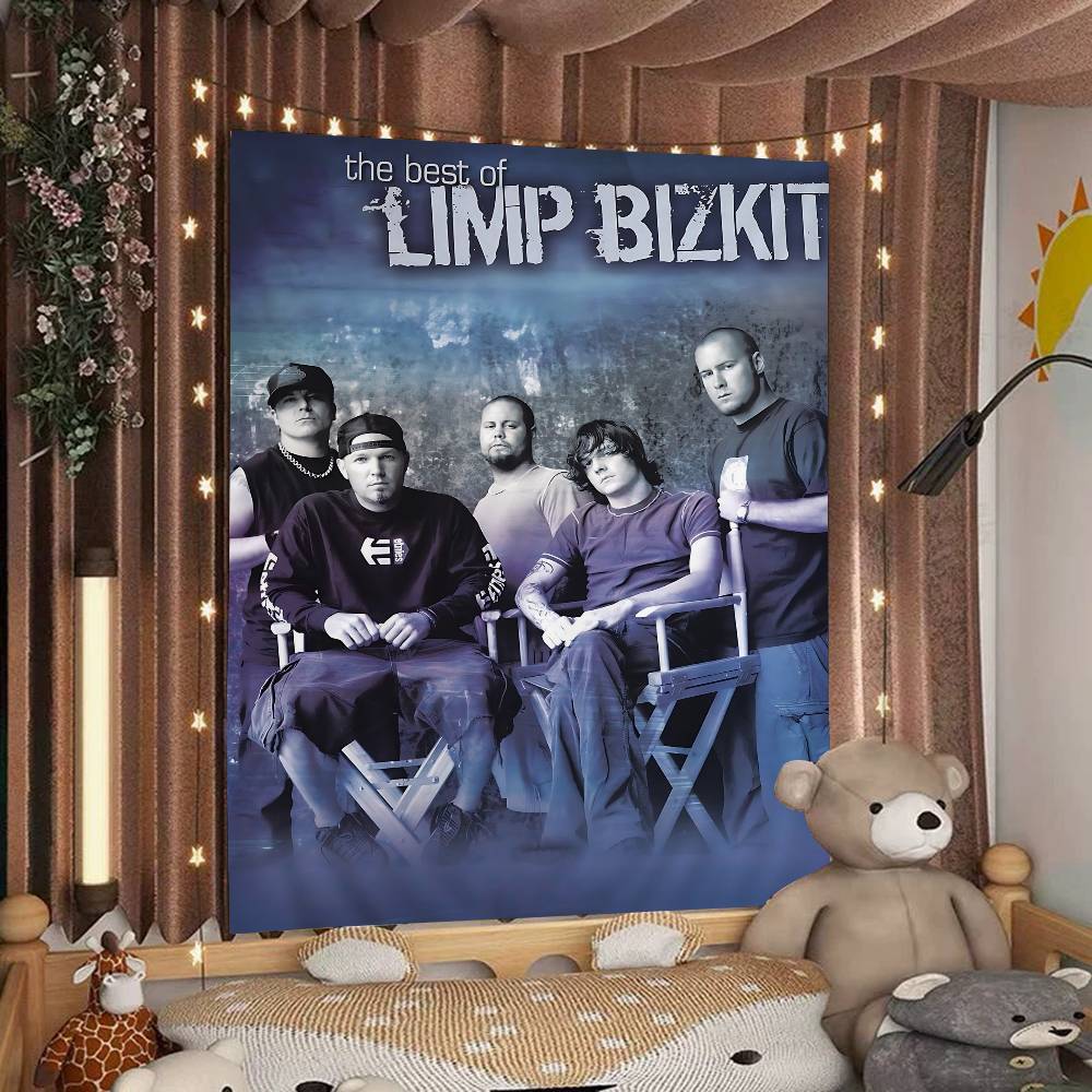 Rock Band LLimp Bizkit Cartoon Tapestry Art Science Fiction Room Home Decor Wall Hanging Home Decor