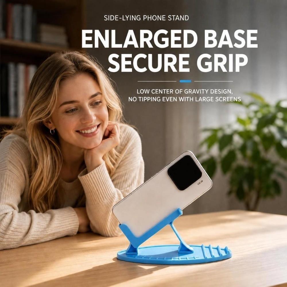 Multi-mode Side-lying Phone Holder Plastic Horizontal Phone Holder Lazy Phone Stand Bed Sofa