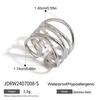 Jieding Titanium Steel European & American Colorfast Luxury Rings - High-End Stainless Steel Finger Jewelry