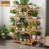 Solid Wood A-Frame 2-Tier Plant Stand