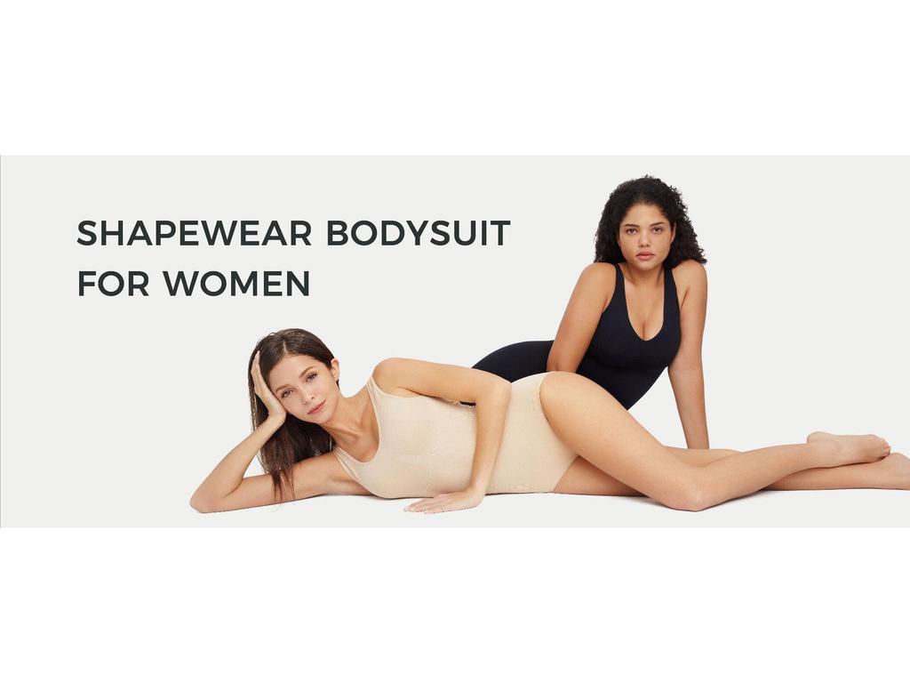 Seamless One-Piece Shaping Bodysuit with Bra, Abdomen Control & Hip Lift