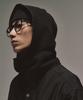 GOSTREET Fleece Muffler Hoodie Black