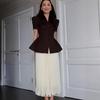 Autumn 2025 European Waist-Hugging Cardigan Dress - Women's Hip Wrap Skirt