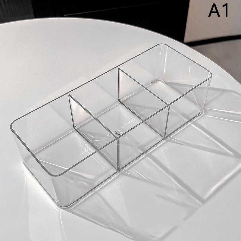 1/3 Grid Nail Art Storage Box Transparent False Nail Tips Display Case Dustproof Organizer Empty Press On Nail Showing Holder