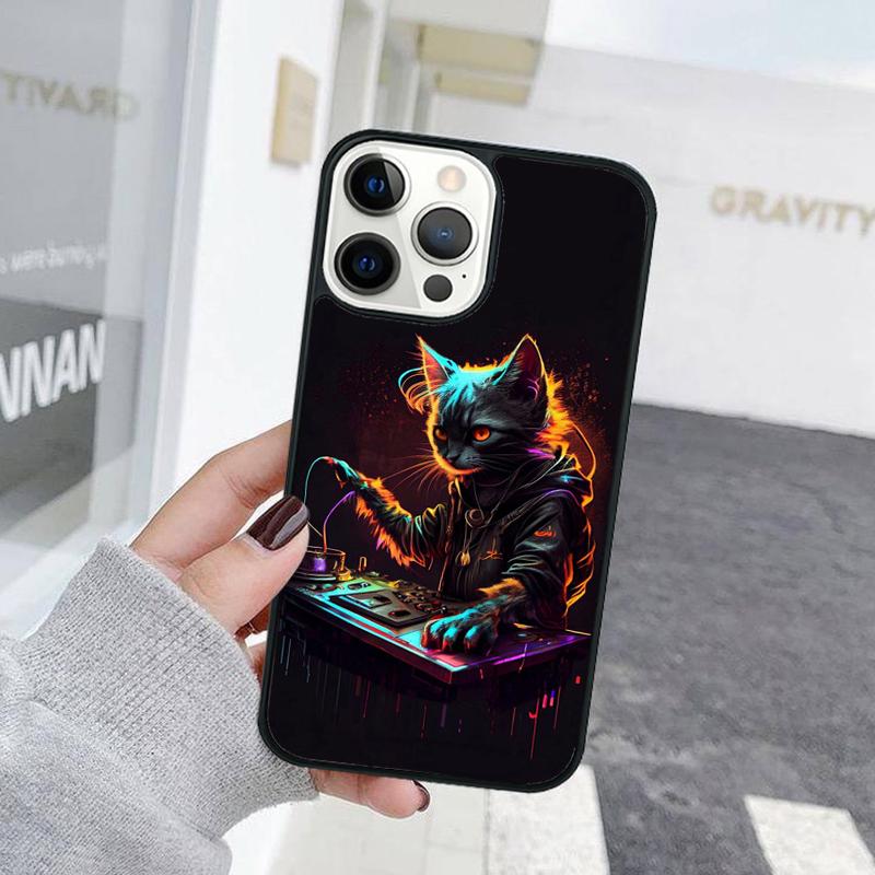 Funny Cute Cat Animal Phone Case For iPhone 17 Air 15 16 Cover  11 13 14 Pro Max 12 Plus Max Fundas