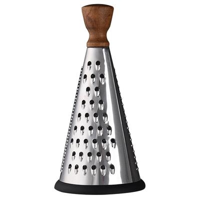 9 Zoll Haushaltsreibe Edelstahl Kegel Käsereibe mit Ergonomischem Griff für Küche Gemüsehobel