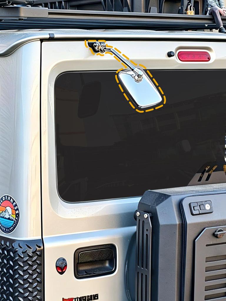 Neuer Suzuki Jimny JB64 JB74 JC74 Nomad Heckklappenspiegel Zusatzspiegel Rückspiegel Totwinkel-Prävention Verbreiterung Hauben-Stil