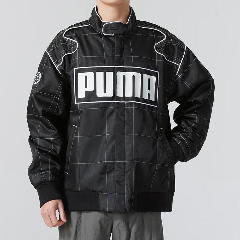 Puma Unisex Windproof Stand Collar Cotton Padded Jacket Black 631974-01