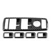 Carbon Fiber style Car Window Lift Button Frame Sticker For Mercedes Benz A B C E GLE GLA CLA GLK Class W176 W204 W212 W166 W218