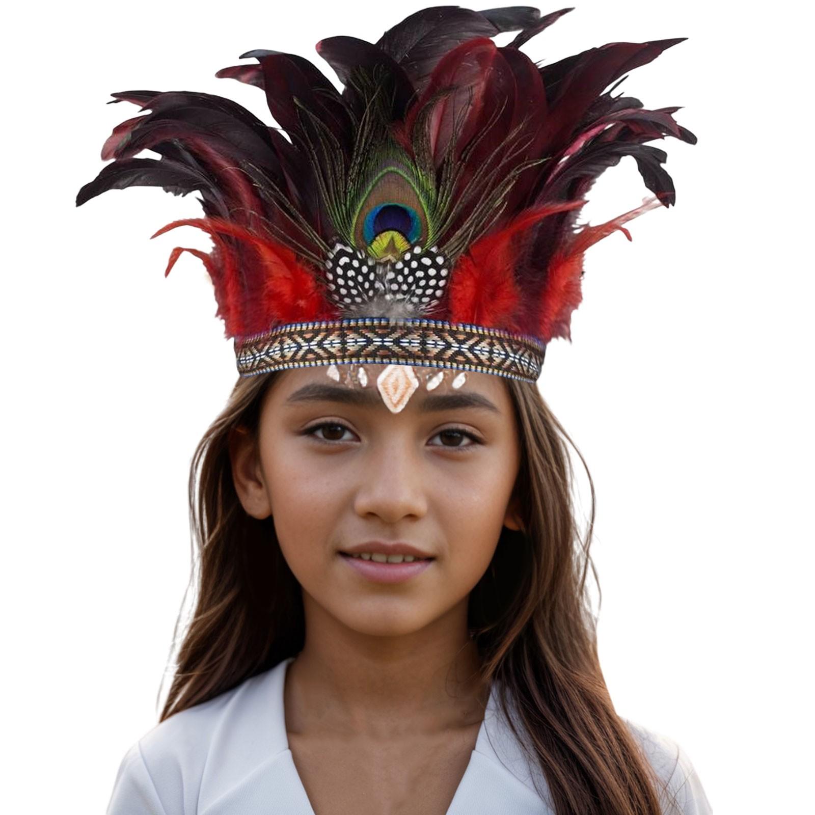 

Женские карнавальные головные уборы с перьями, головной убор с перьями для вечеринки, танцев, рейва, головной убор в стиле флаппер, красочные ретро повязки на голову, аксессуары для волос One Size