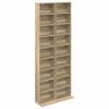 CD Rack 2 Pcs Sonoma Oak 33 X 23.5 X 175 Cm Chipboard