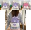 Cute Carebears Plush Backpack For Daily Use Girls Gift