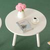 1 Piece Dollhouse Miniature White Round Table Model Simulation Furniture Decoration Diy Accessories Toys