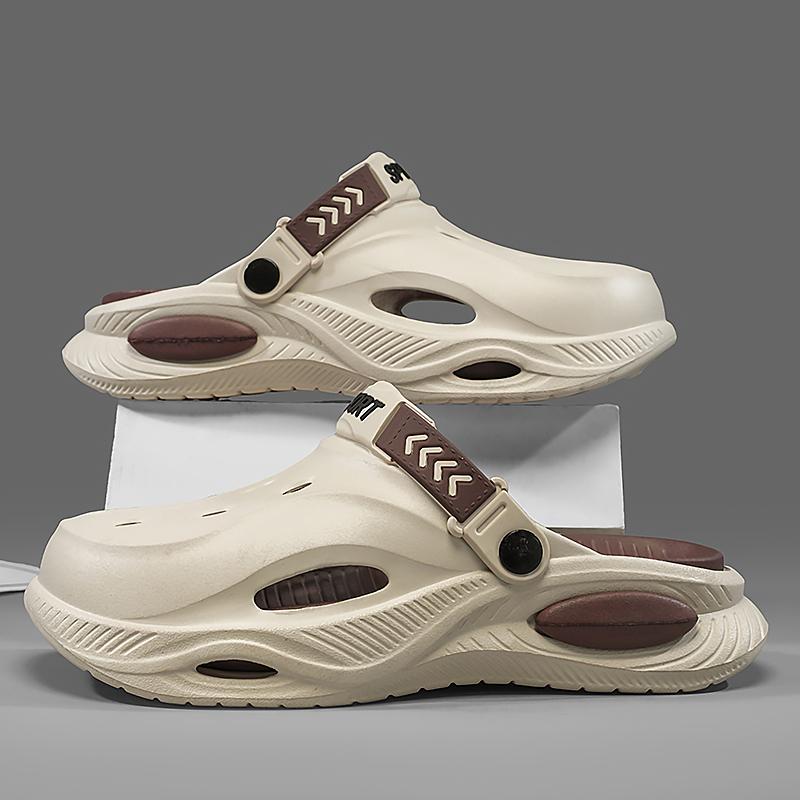 Fashion CYYTL Mens Slippers Casual Summer Outdoor Beach Shoes Sandals Walking Slides Comfort Lightweight Luxury Designer Fashion Leather