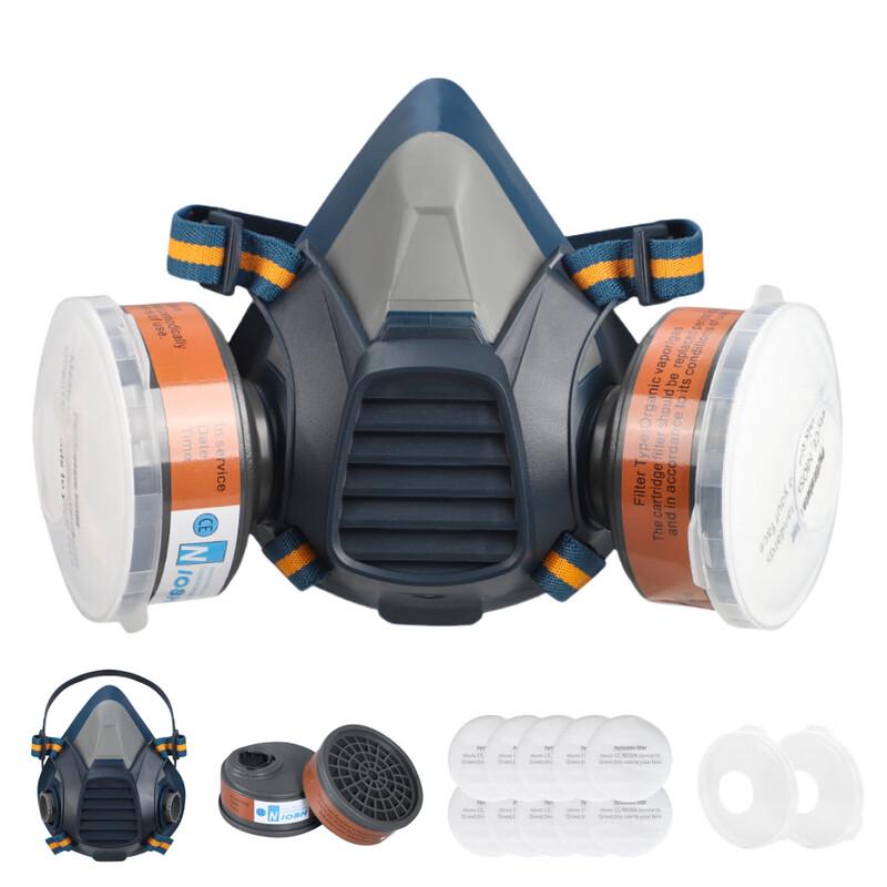 DAXTE Half-Face Respirator Mask 15-Piece Set