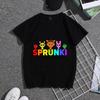 Kids Boys Cute Music Cartoon Characters Graphic TShirt Soft Cotton Crew Neck Tee Casual Summer Wear for School  Playdf0018