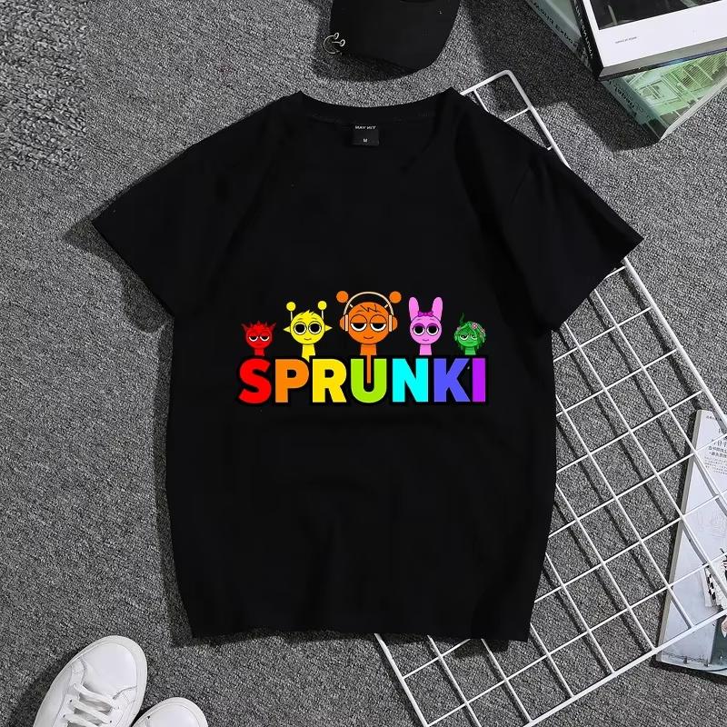Kids Boys Cute Music Cartoon Characters Graphic TShirt Soft Cotton Crew Neck Tee Casual Summer Wear for School Playdf0018