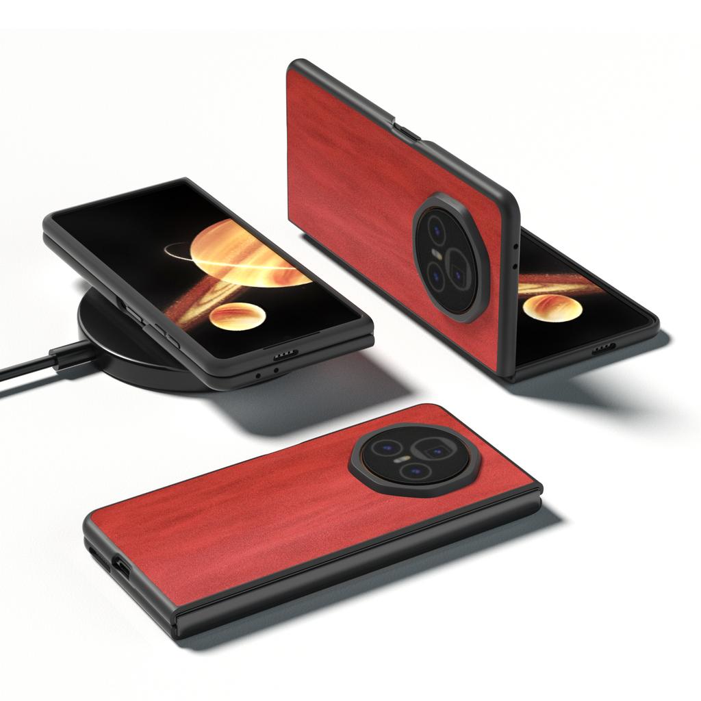 For Honor Magic V3 5G Case Cowhide Texture Anti-Drop PU+PC Phone Cover