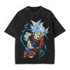 DragonBall Z Goku Printed Tshirt Mens and Womens Washed Tshirt High Quality Vintage Cotton Tshirt Harajuku YK Tops