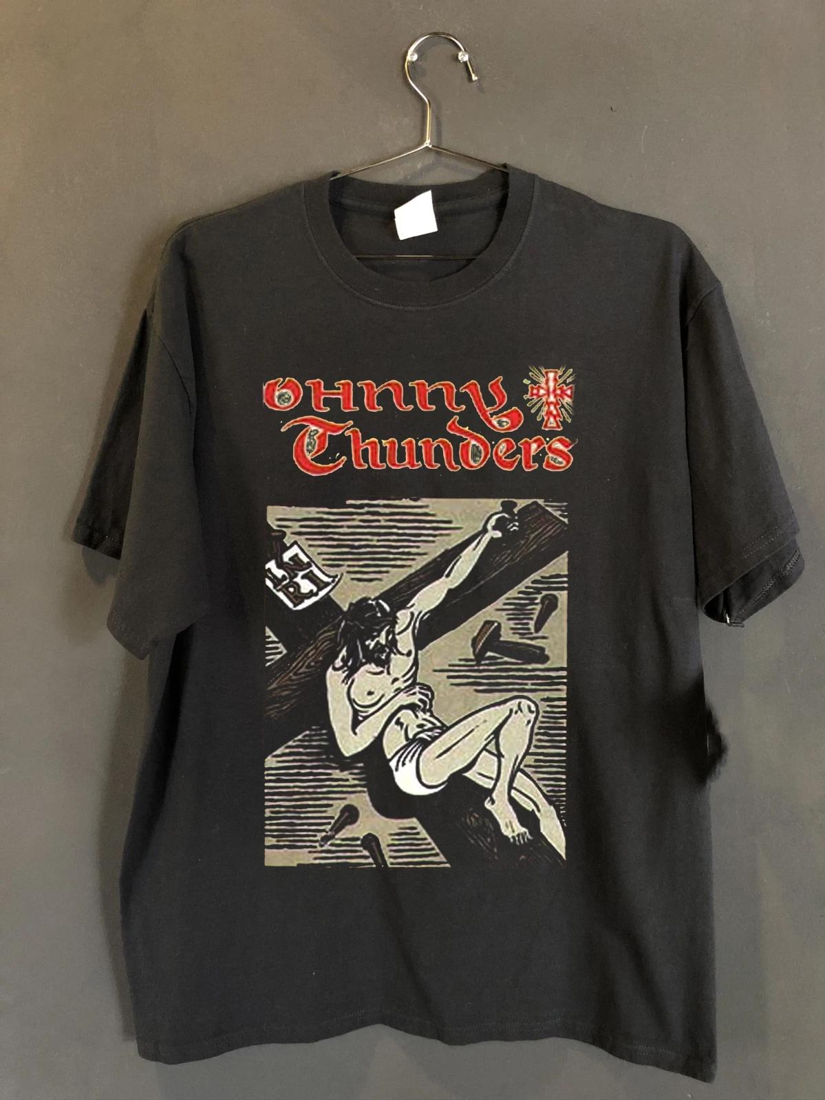 Rare! Johnny Thunders Stations of the Cross Black S to 5XL Tee Shirt TU823 XXL