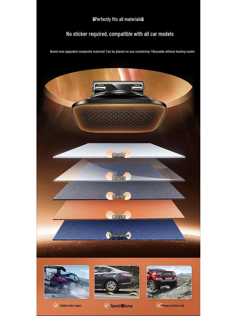 Longqi 360° Rotating Car & Desktop Phone Holder