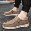 Men's Trendy Solid Slip On Loafer Shoes, Comfy Non Slip Casual Breathable Sneakers For Men's Outdoor Activities