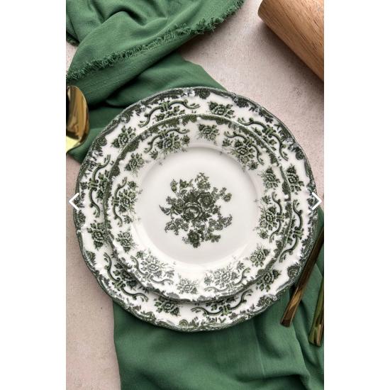 

Фарфоровый обеденный сервиз премиум-класса на 6 персон, 24 предмета Antique Green, зеленый