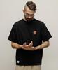 Schott NYC "EAGLE AND RIBBON EMBROIDERED" T-SHIRT, Men's Size M, Black (782-4134004)