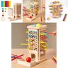Wooden Stick Trishape Educational Game For Kids With Color Recognition And Parentchild Interaction
