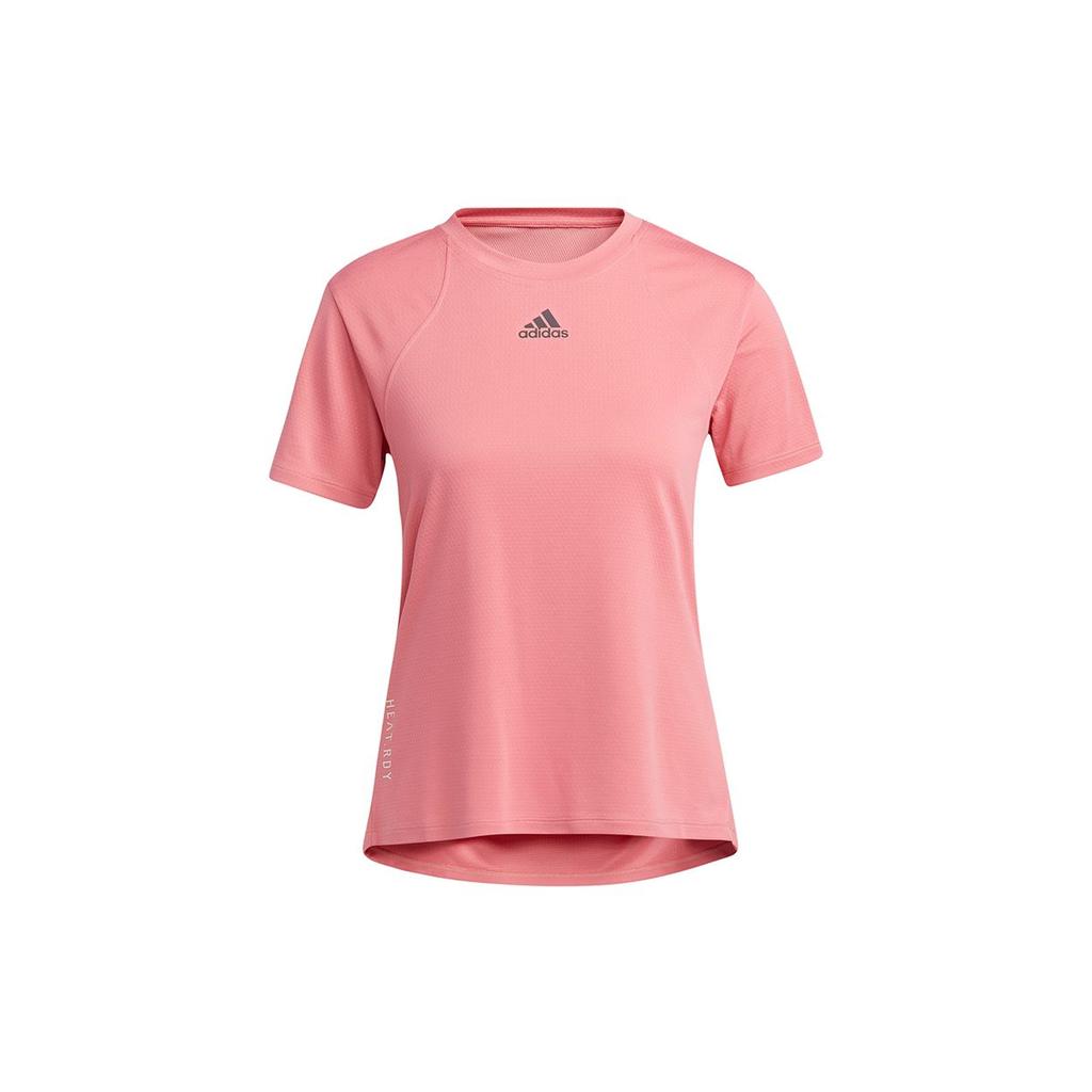 Adidas Heatrdy Focus High-Intensity Training Sports Short Sleeve Tee Women Tops Shocking-Pink H20745