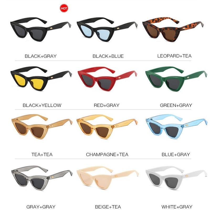 Vintage Cat Eye Sunglasses Women Fashion Luxury Sexy Small Frame Uv400 Leopard Sun Shades Glasses Female Feminino