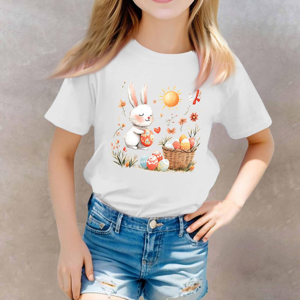 Dívčí chlapecká trička pro batolata Dětské top chlapecké a dívčí tričko s krátkým rukávem