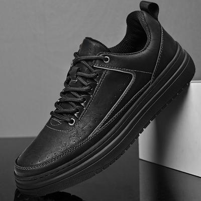 Classic Brand Men's Leather Casual Shoes Thick Soled Wear-resistant Outdoor Oxford Shoes Fashionable Men's Sports Shoes