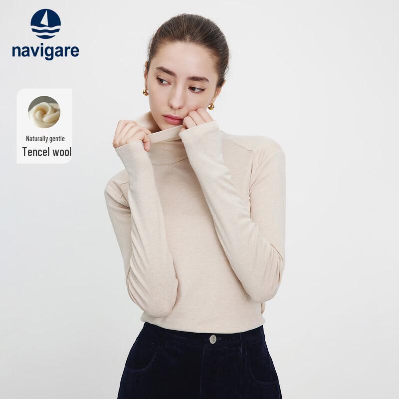 Navigare Women s High-Neck Slim Fit Long Sleeve Base Layer Top M