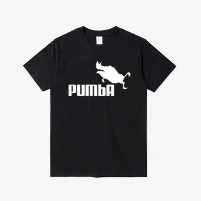 Fashion Funny Cool Pumba Tee Cute T Shirts Pumba Men Casual Short Sleeves Cotton Tops Summer Jersey Costume