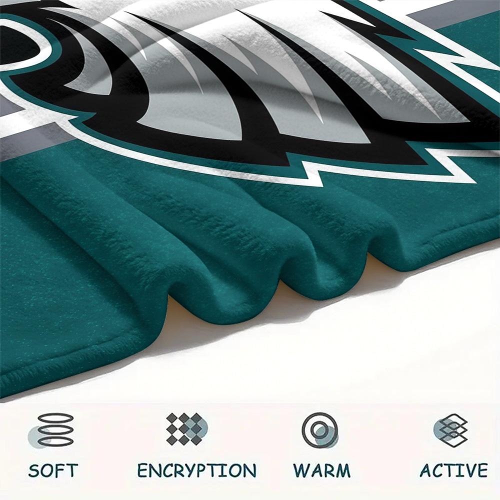 Philadelphia Eagles Flannel Blanket, High quality Comfortable for All Seasons, Home Decor, Warmth and Comfort