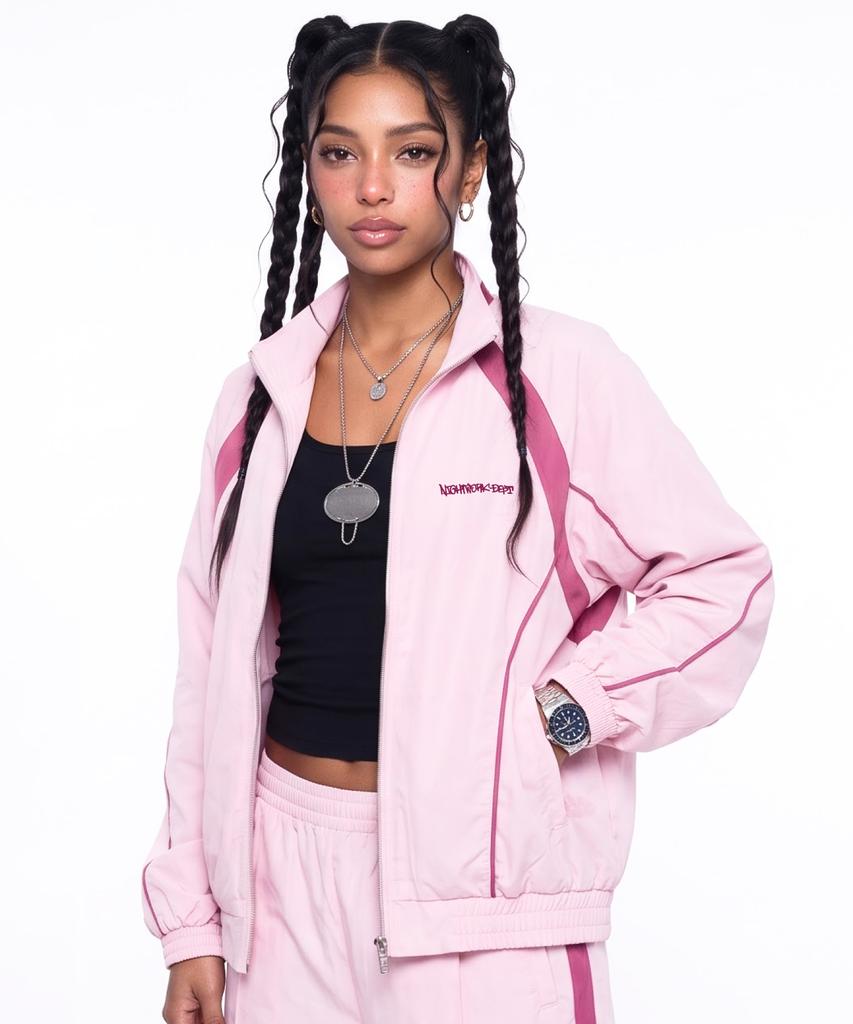NIGHTWORKDEPT Midnight Racing Track Jacket_Pink