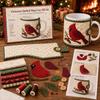 New DIY Christmas Cup Comfortable Sewing Set Christmas Cup Warmth Set Sewing Set Christmas Decorations (Cup not included)