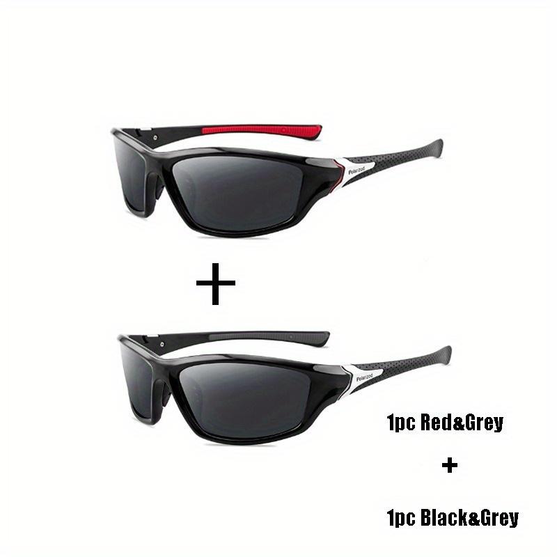 

2 шт. унисекс поляризованные солнцезащитные очки для рыбалки для мужчин поляризованные стильные солнцезащитные очки для вождения мужские очки с защитой UV400