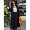 European and American Designer Style Simple Temperament Folding Mid-Length Trench coat Pants Two-piece Set Women clothes