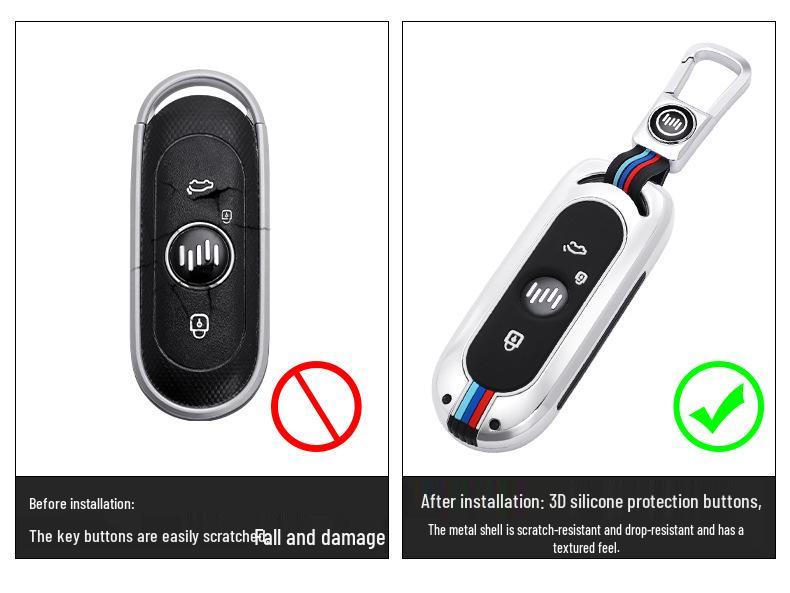 Weltmeister E5/EX5/W6/EX6 Car Key Cover - Personalized Metal Protection Shell