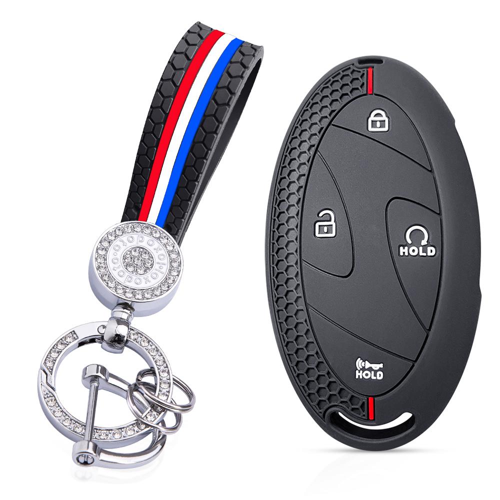 For Hyundai Kona Ioniq Santa Fe MX5 Tucson 2025 StubHub 2024 Silicone Car Remote Key Case Cap Cover Shell Keychian Fob Holder