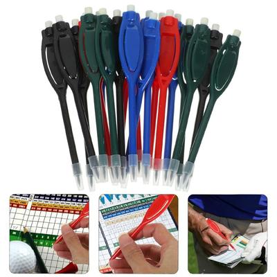 10 PCS Colorful Marker Pen Plastic Portable Pencil Hot Sale Golf Scoring Pencils  Sports Meet