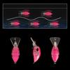 High Strengths Fast Sinking Baits Features Flexible Silicones Tail And Double Hook Bright Color For Predators Fish